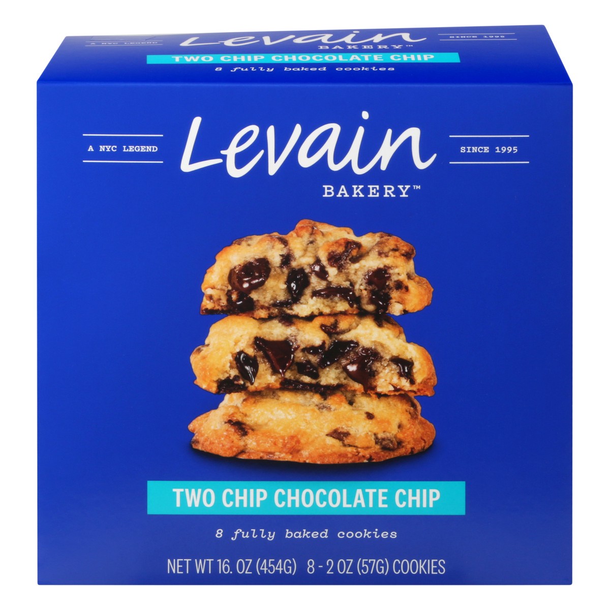 slide 1 of 10, Levain Bakery Baked Two Chip Chocolate Chip Cookies 8 ea, 8 ct