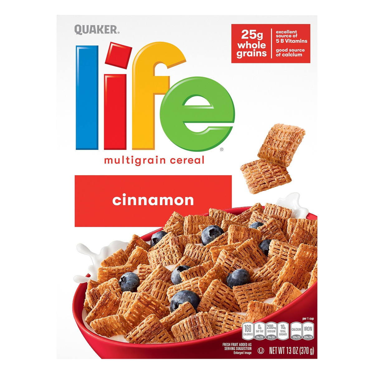 slide 1 of 6, Life Cinnamon Breakfast Cereal Quaker Oats, 13 oz