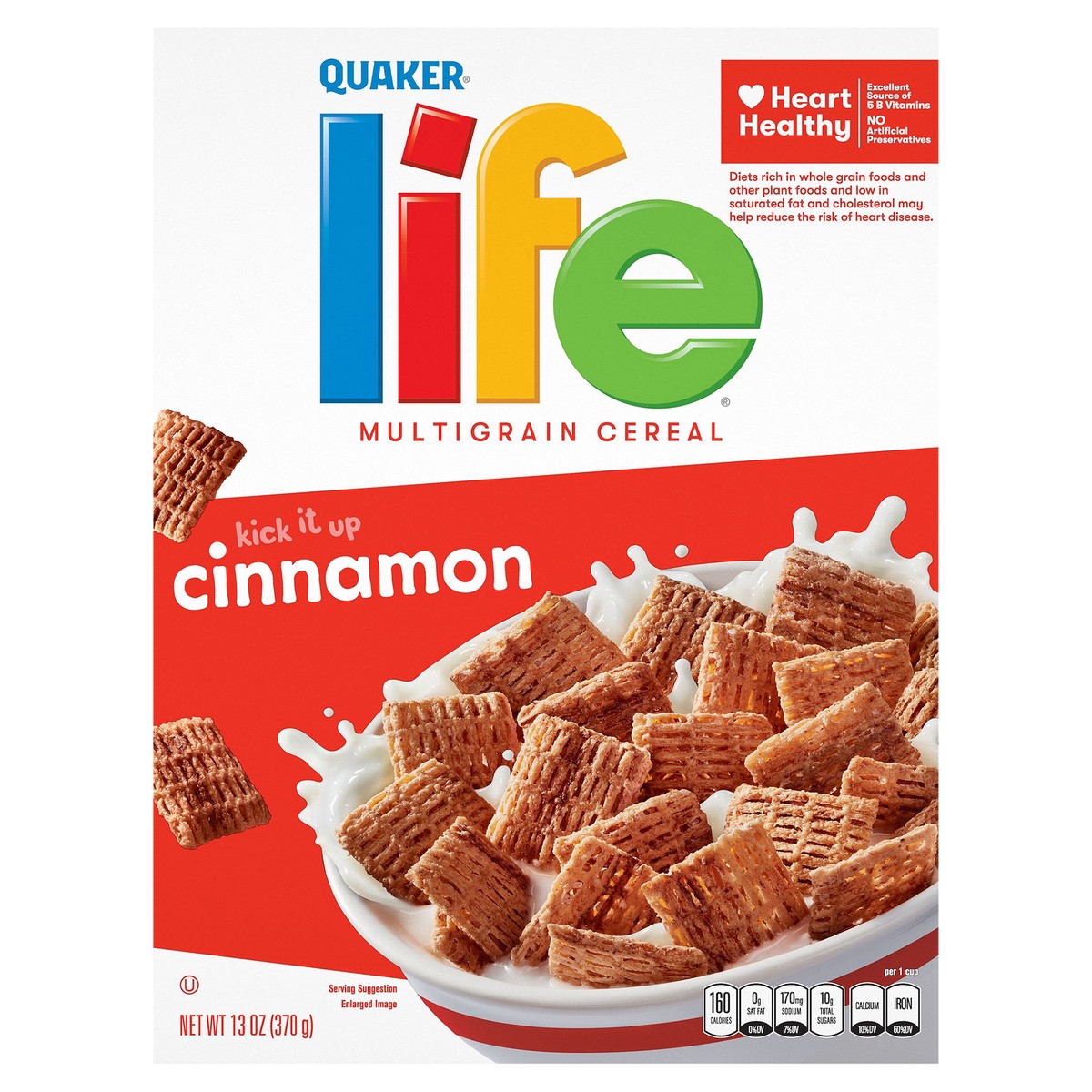 slide 1 of 6, Life Cereal, 13 oz