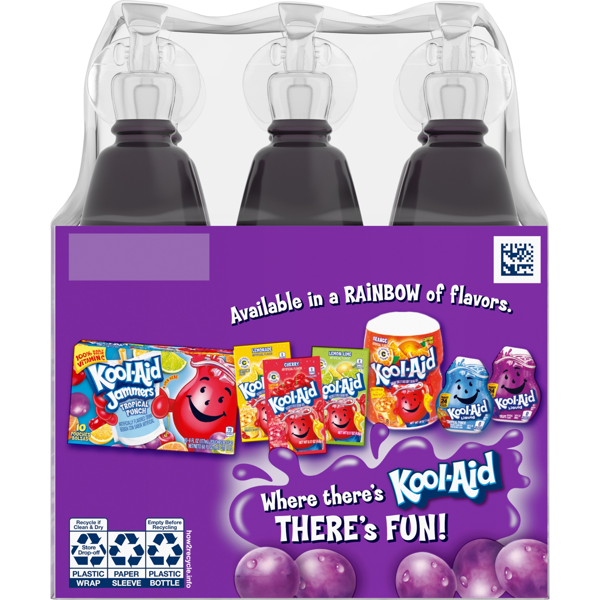 KoolAid Bursts Grape Artificially Flavored Soft Drink Pack 6 ct; 6.75