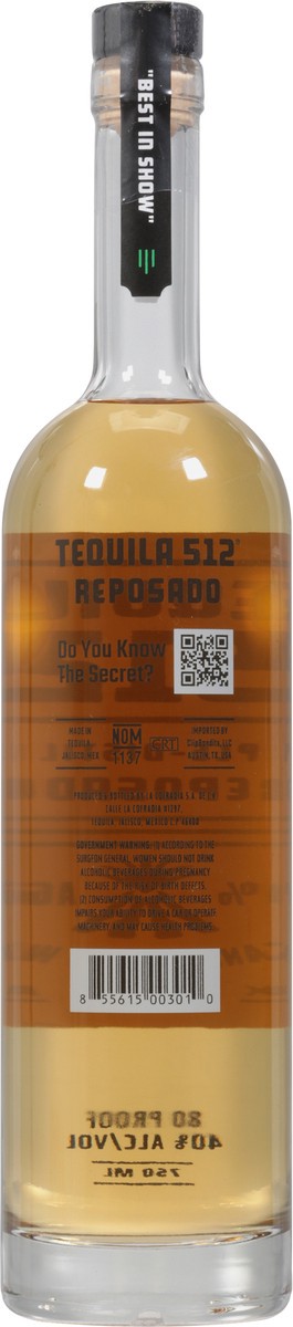 slide 2 of 9, Tequila 512 Triple-Distilled Reposado Tequila 750 ml, 750 ml