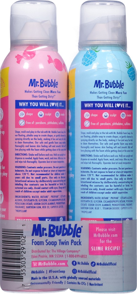 slide 5 of 9, Mr. Bubble Doodle/Fluffy Bubbleberry/Original Bubble Twin Pack Foam Soap 2 - 8 oz Bottles, 2 ct