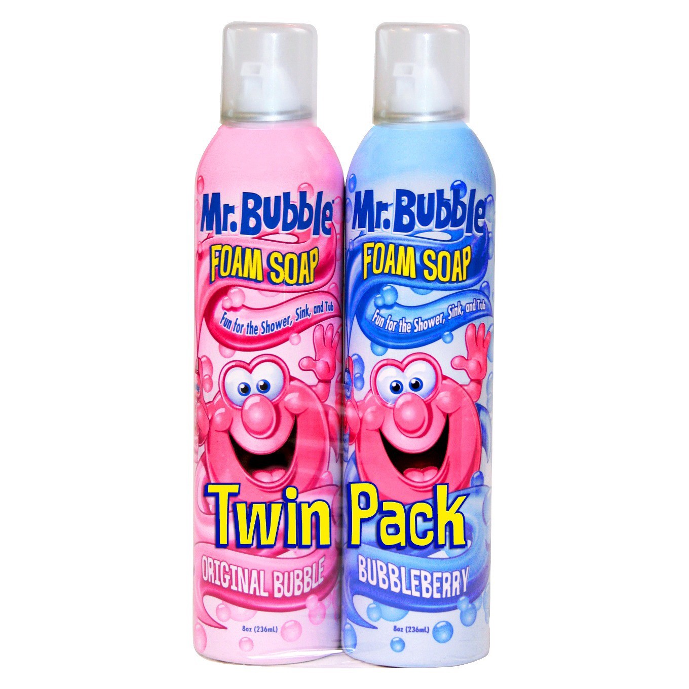slide 1 of 9, Mr. Bubble Doodle/Fluffy Bubbleberry/Original Bubble Twin Pack Foam Soap 2 - 8 oz Bottles, 2 ct