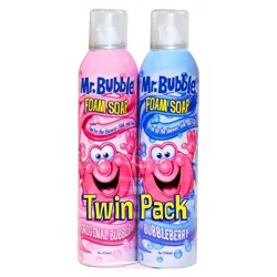Mr. Bubble Doodle/Fluffy Candy Apple/Kiwi Blast Foam Soap Twin Pack 2 - 8 oz Bottles