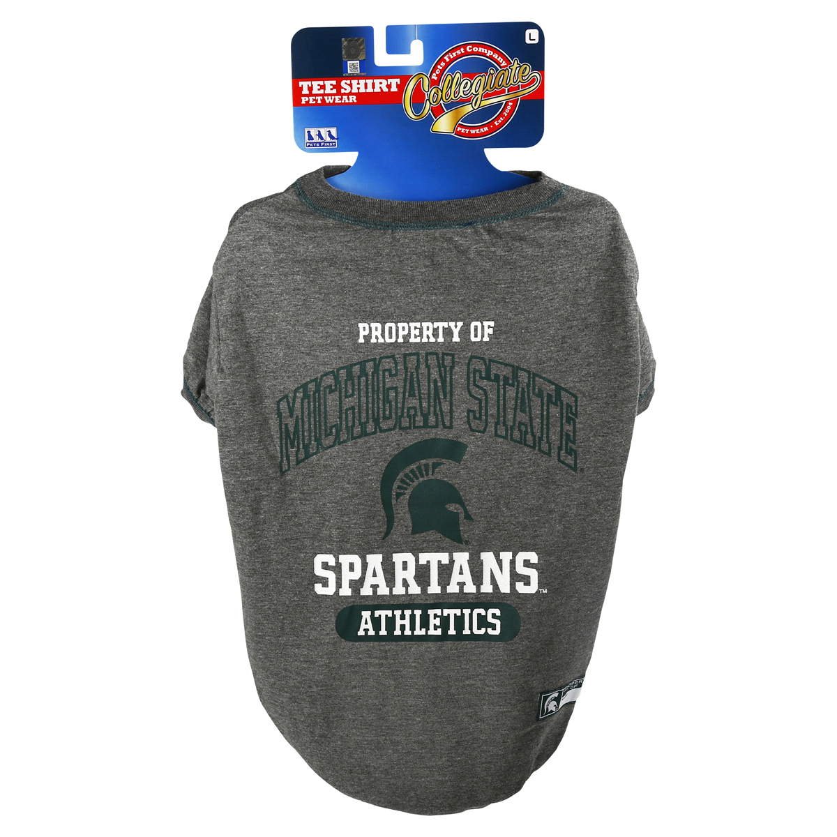 slide 1 of 5, Pets First Michigan State Tee Shirt, Large, LG