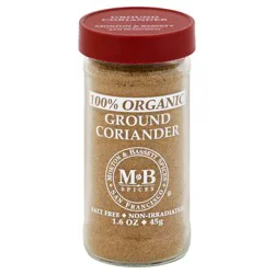 Morton & Bassett Coriander, 100% Organic, Ground