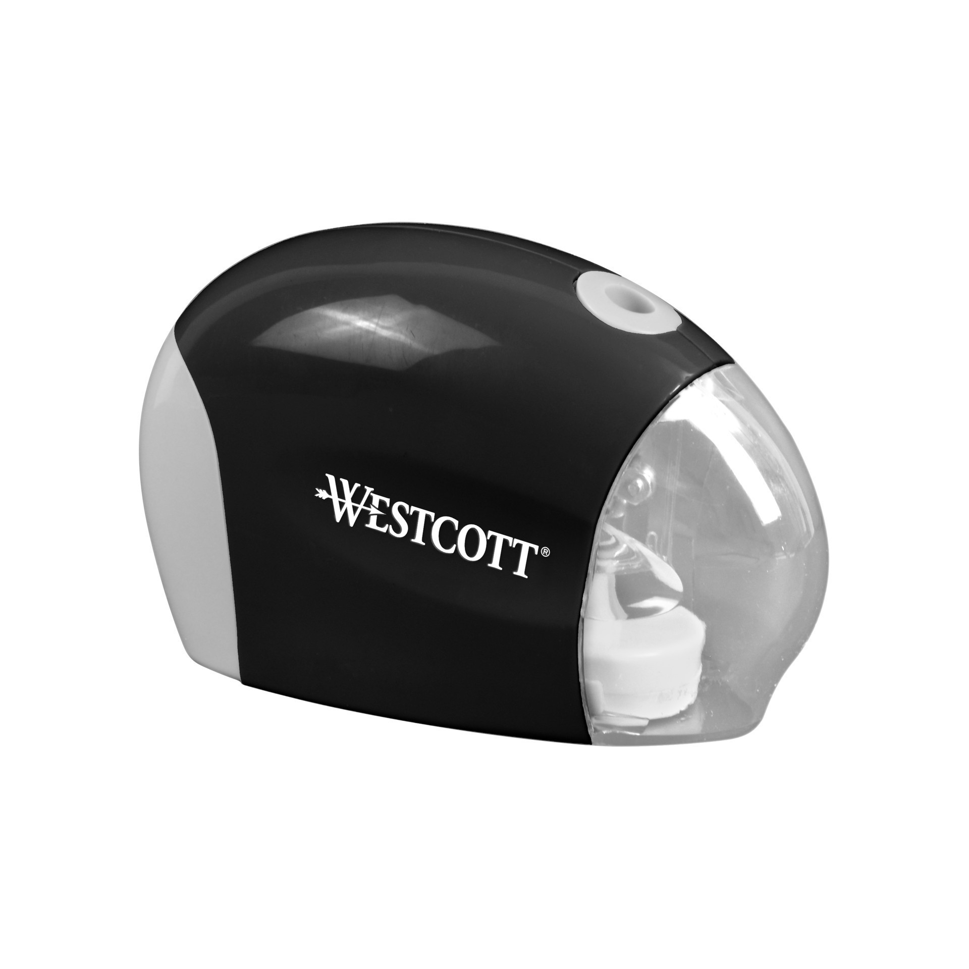 slide 4 of 8, Westcott Assorted Westcott Battery Operated Pencil Sharpener, 6.3 in x 6 in x 2.1 in