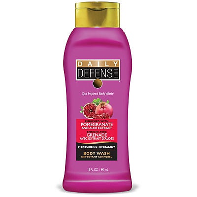 slide 1 of 1, Daily Defense Pomegranate Body Wash Shower Gel, 15 oz