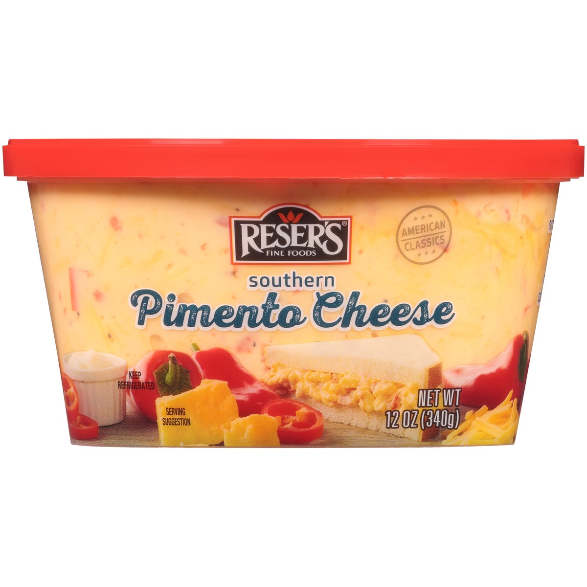 slide 5 of 9, Reser's Pimento Cheese, 12 oz