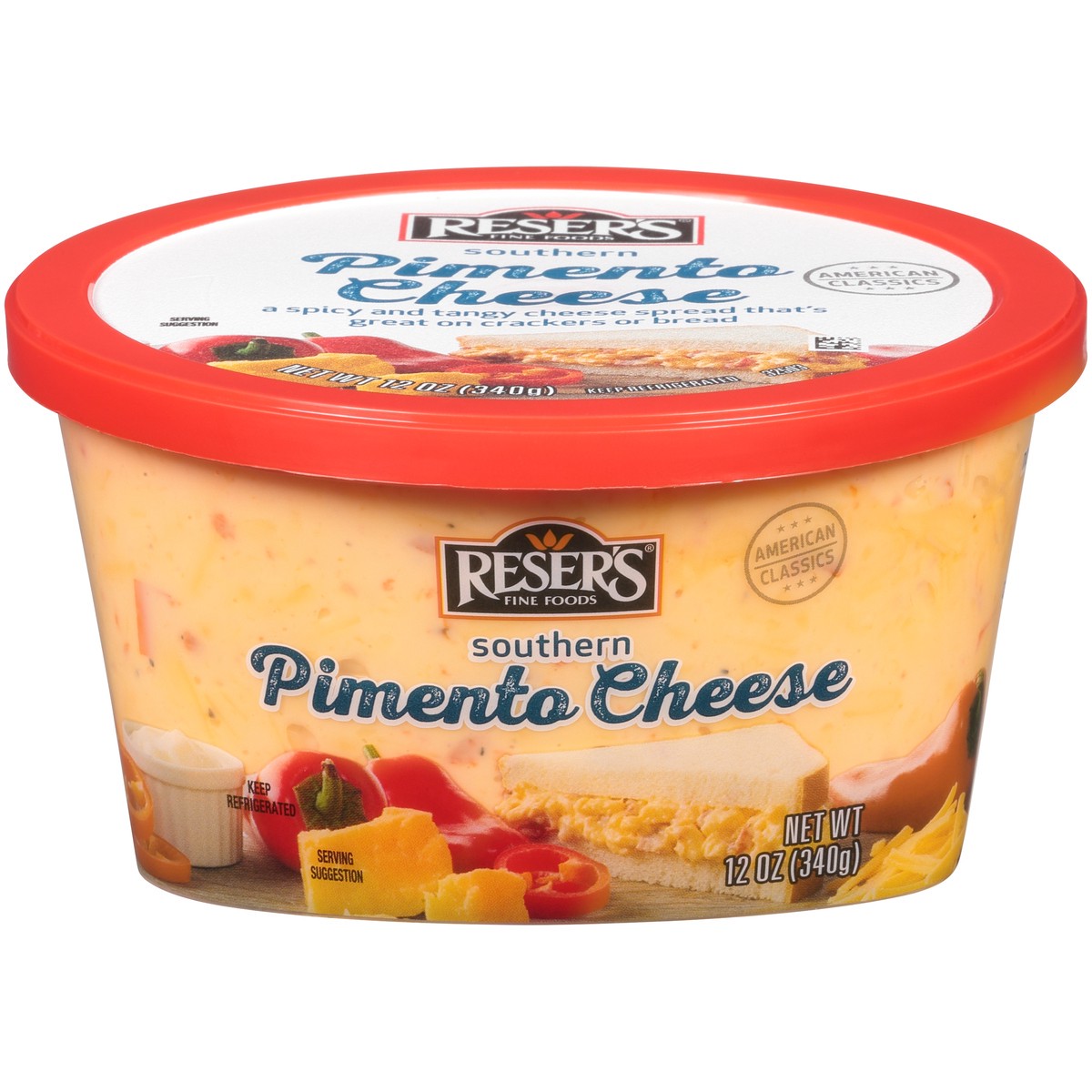 slide 1 of 9, Reser's Pimento Cheese, 12 oz