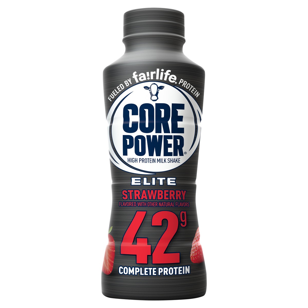 slide 2 of 2, Core Power Protein Strawberry Elite 42G Bottle, 14 fl oz, 14 fl oz