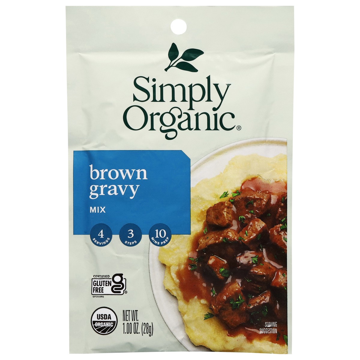 slide 1 of 9, Simply Organic Brown Gravy Mix 1.0 oz, 1 oz