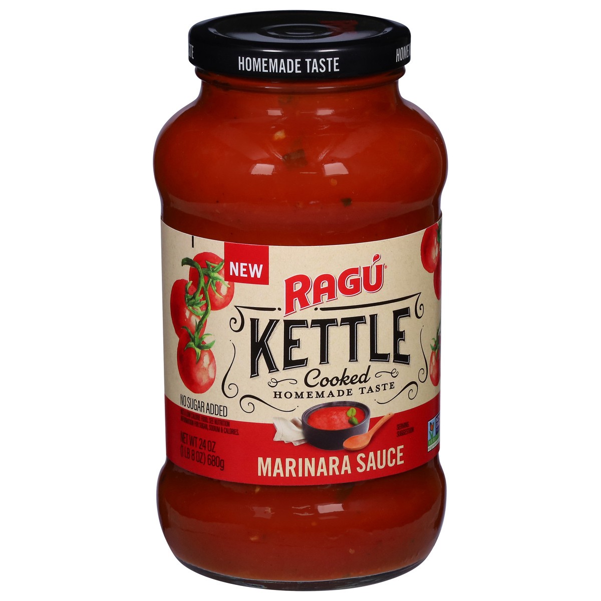 slide 5 of 9, Ragu Kettle Cooked Marinara Sauce 24 oz, 24 oz