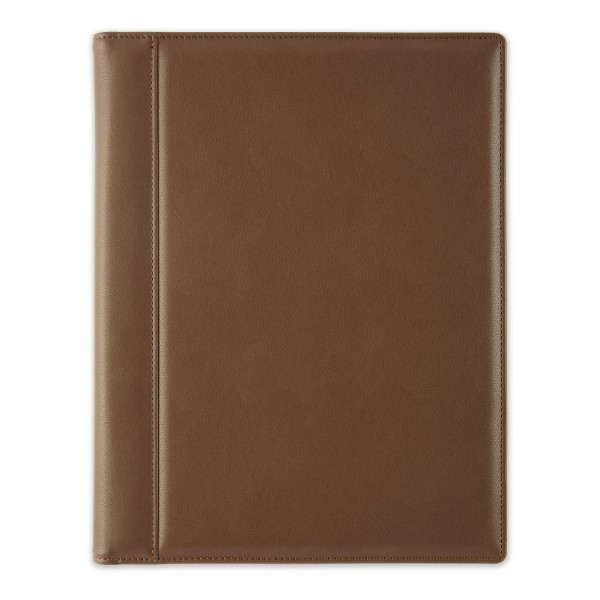 slide 1 of 2, TUL Vegan Leather Padfolio, Letter Size, Brown, 1 ct