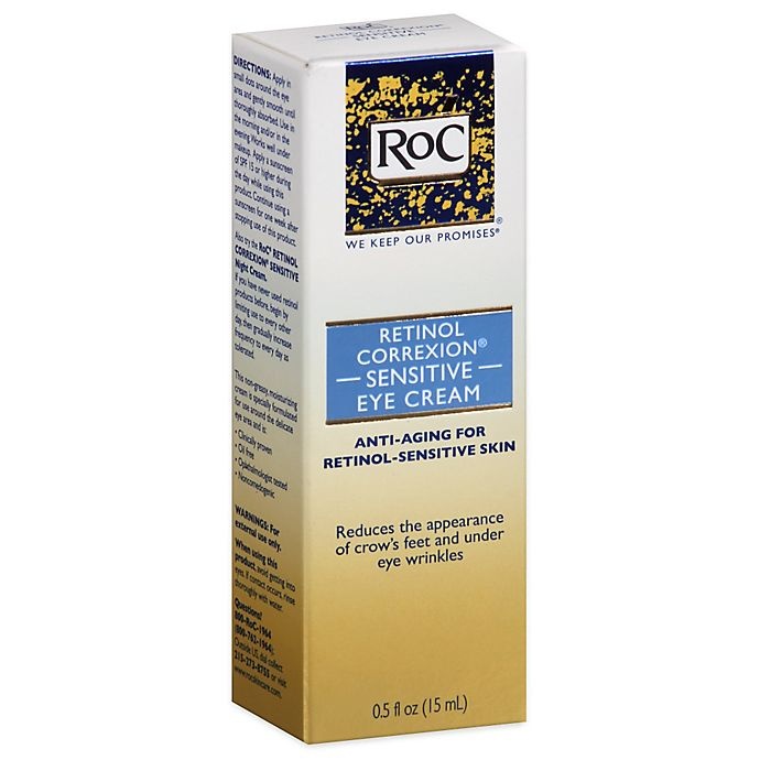 slide 4 of 4, RoC Skincare Retinol Correxion Sensitive Eye Cream, 0.5 oz