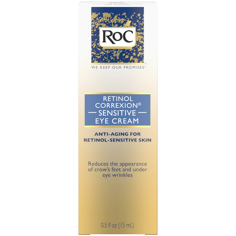 slide 1 of 4, RoC Skincare Retinol Correxion Sensitive Eye Cream, 0.5 oz