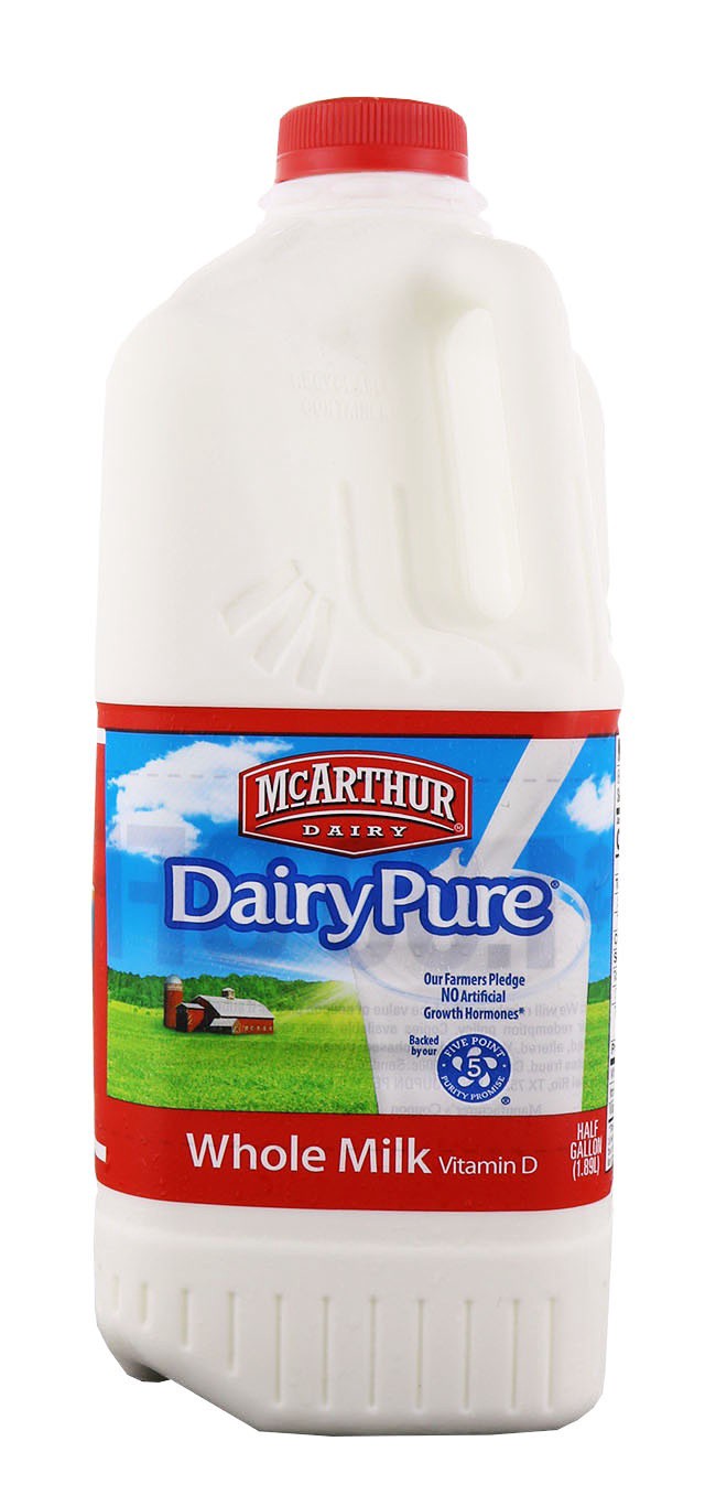 slide 1 of 2, Dairy Pure Vitamin D Milk, 1/2 gal