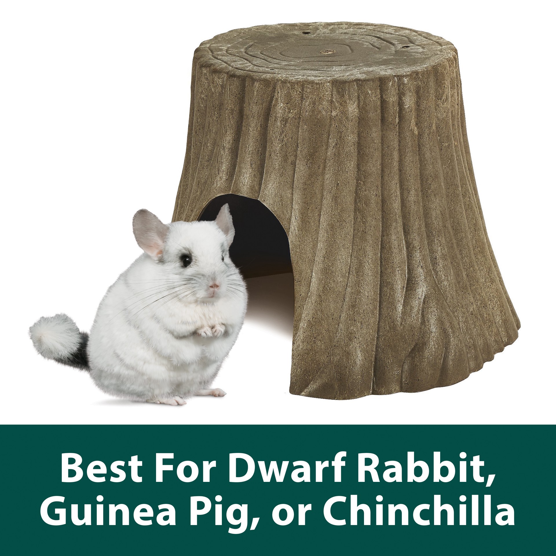 slide 2 of 8, Kaytee Hard Goods Kaytee Natural Tree Stump Hideout Large, 1 ct