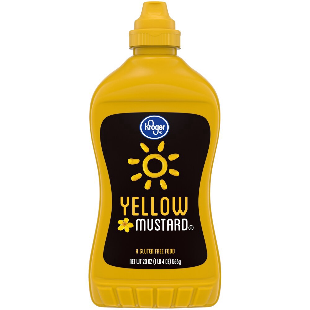 slide 1 of 6, Kroger Yellow Mustard, 20 oz
