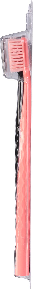 slide 9 of 9, Oral-B Pro Whitening Brilliance Toothbrushes, Extra Soft, Black and Coral, 2 Count, 2 ct