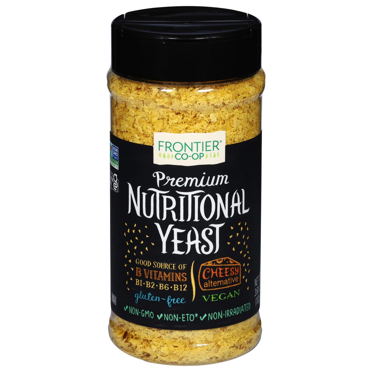 slide 1 of 12, Frontier Co-Op Premium Nutritional Yeast 3.60 oz, 1 ct