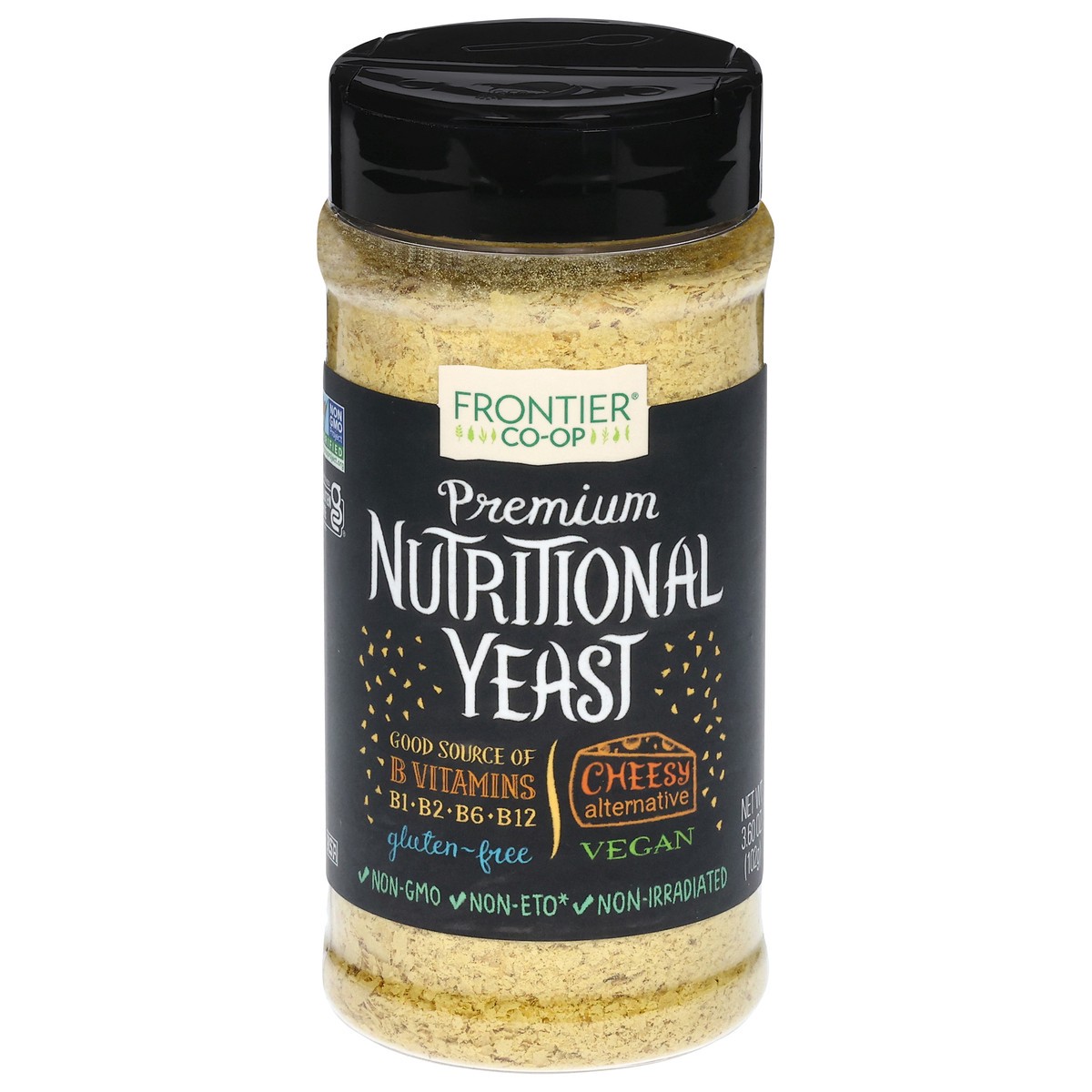 slide 1 of 12, Frontier Co-Op Premium Nutritional Yeast 3.60 oz, 1 ct