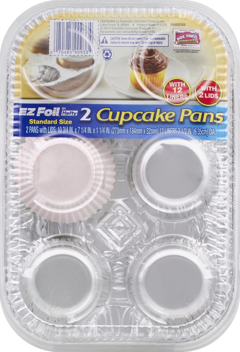 slide 3 of 4, EZ Foil Cupcake Pans 2 ea, 1 ct