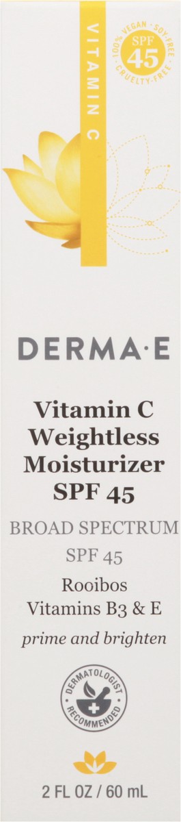 slide 1 of 1, Derma E Vitamin C Weightless Moisturizer Spf 45, 1 ct