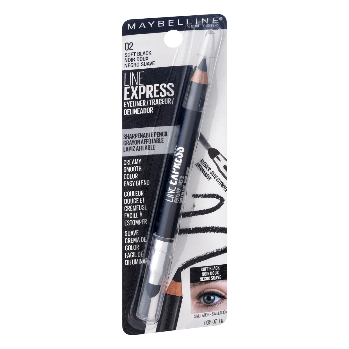 slide 2 of 9, Maybelline Eyeliner Define-a-Line Express Soft Black - 0.35oz, 0.035 oz