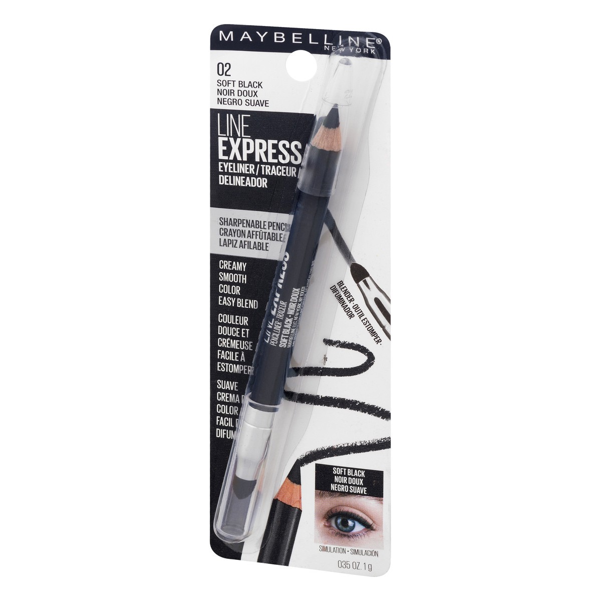 slide 3 of 9, Maybelline Eyeliner Define-a-Line Express Soft Black - 0.35oz, 0.035 oz