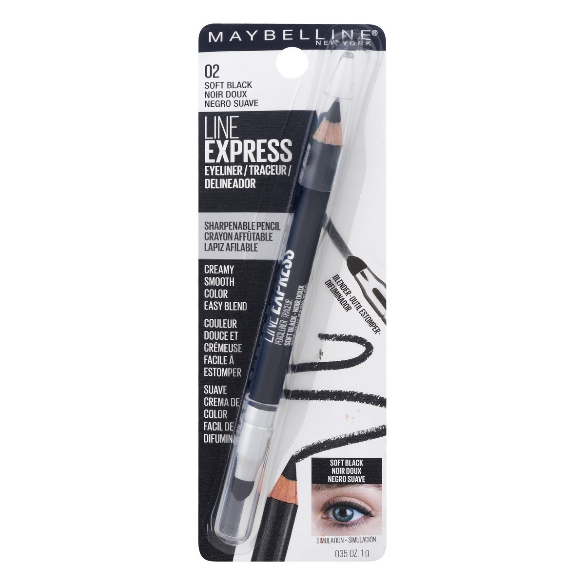 slide 1 of 9, Maybelline Eyeliner Define-a-Line Express Soft Black - 0.35oz, 0.035 oz