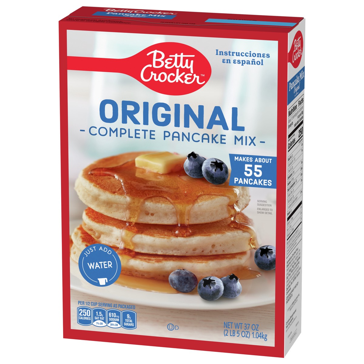 slide 2 of 9, Betty Crocker Original Complete Pancake Mix, Just Add Water, 37 oz., 37 oz