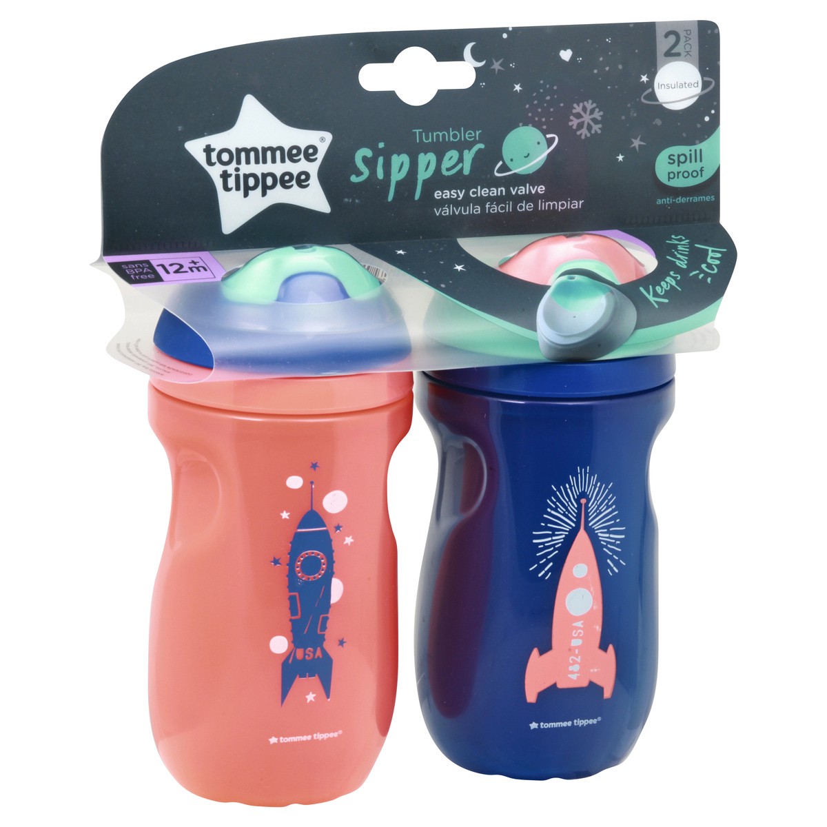 slide 2 of 9, Tommee Tippee 2 Pack 9 Ounce Insulated Sippee Cups 2 ea, 2 ct