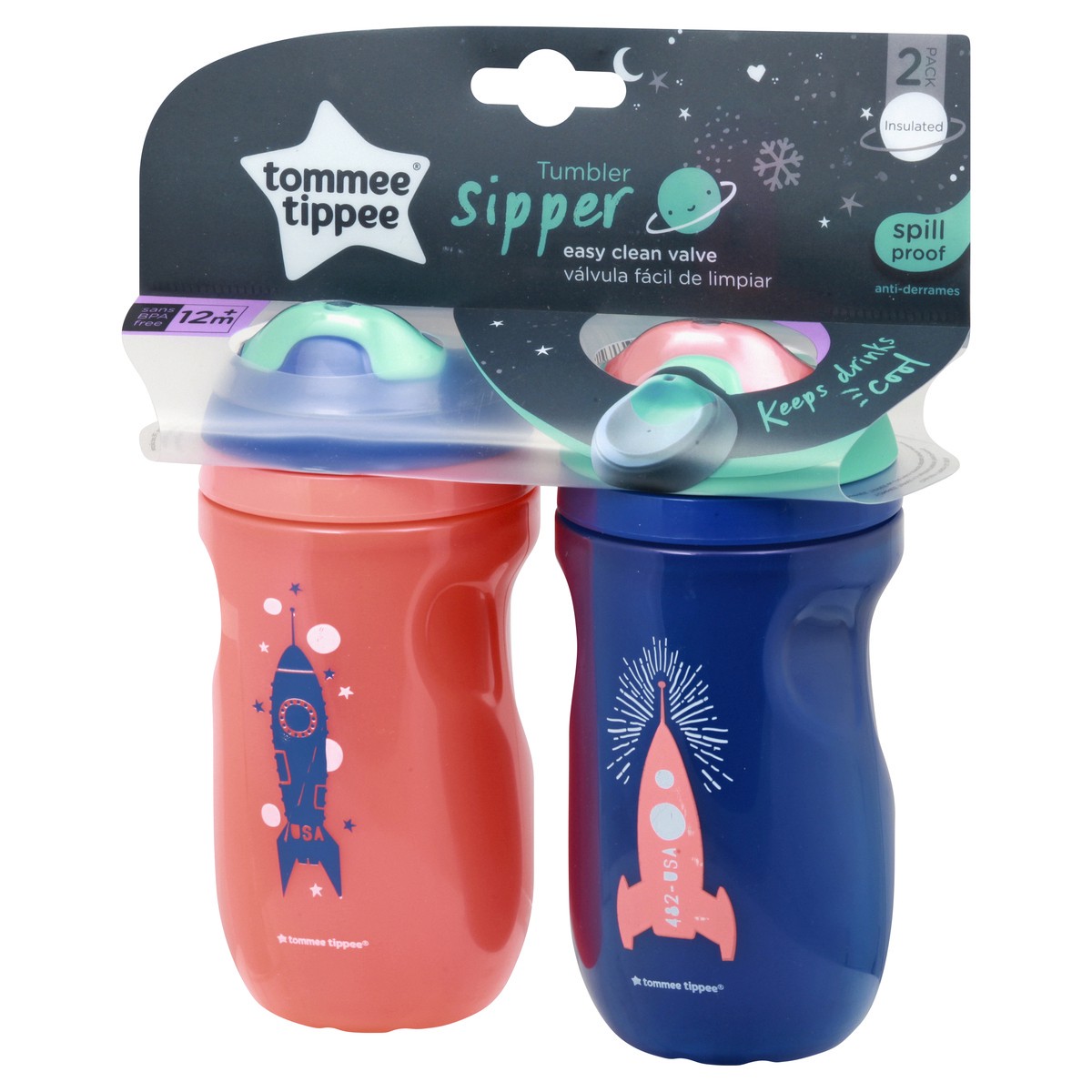 slide 3 of 9, Tommee Tippee 2 Pack 9 Ounce Insulated Sippee Cups 2 ea, 2 ct