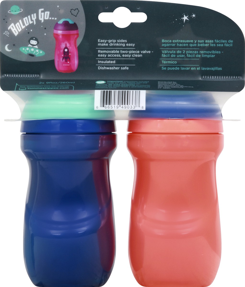 slide 5 of 9, Tommee Tippee 2 Pack 9 Ounce Insulated Sippee Cups 2 ea, 2 ct