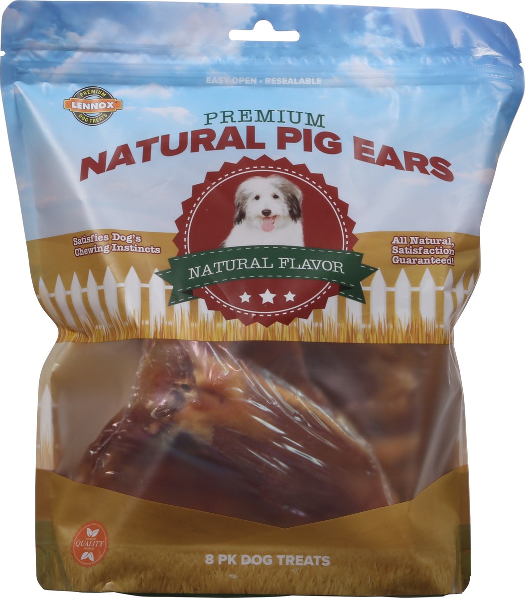 slide 4 of 9, Lennox Premium Natural Pig Ears Dog Treats 8 ea, 8 ct