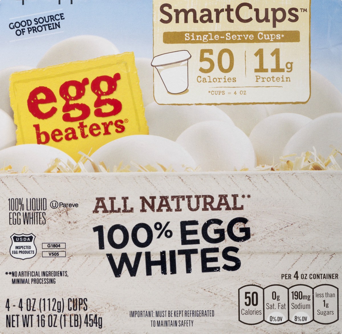 slide 8 of 9, Egg Beaters White Smart Cups, 4 ct; 4 oz