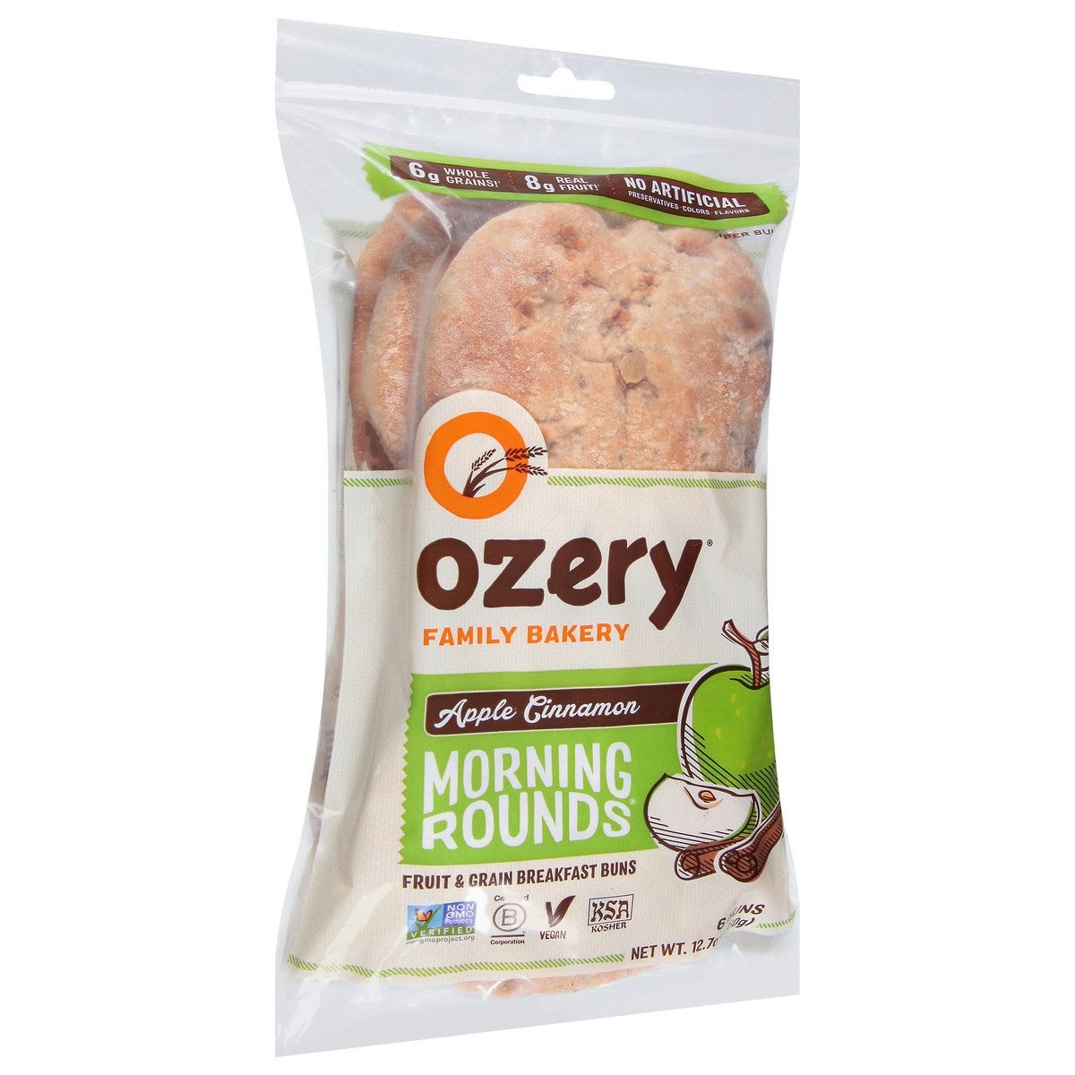 slide 2 of 9, Ozery Bakery Morning Rounds Fruit & Grain Apple Cinnamon Breakfast Buns 6 6 ea,
