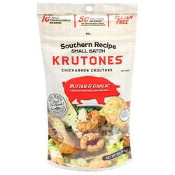 Krutones Southern Recipe Butter & Garlic Chicharron Croutons 2 oz