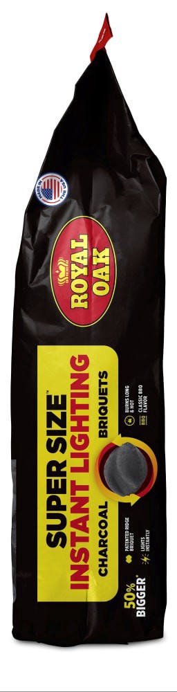 slide 4 of 4, Royal Oak Instant Lighting Super Size Charcoal Briquets 10 lb, 10 lb