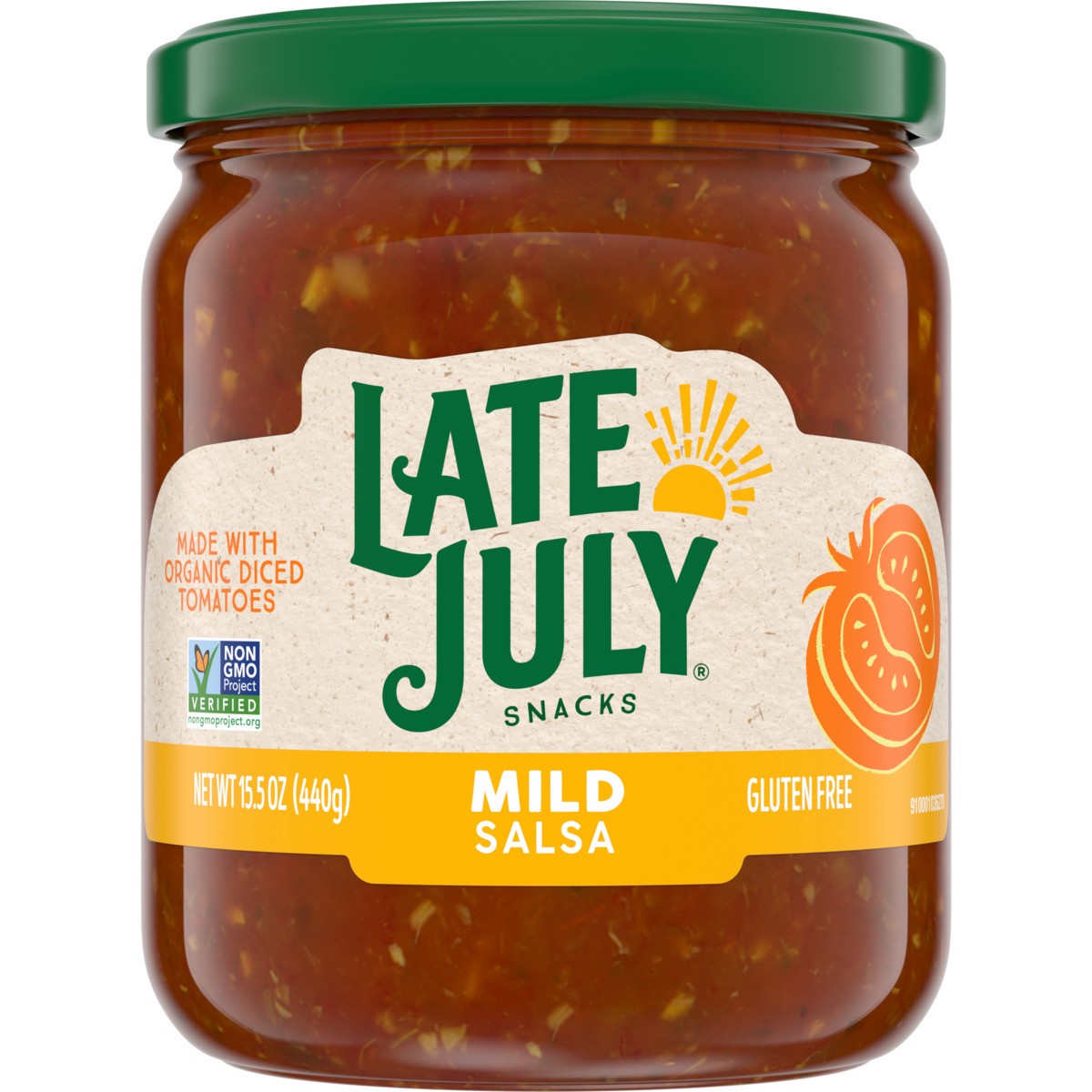 slide 2 of 4, Late July Snacks Mild Salsa, 15.5 oz Jar, 15.500 oz