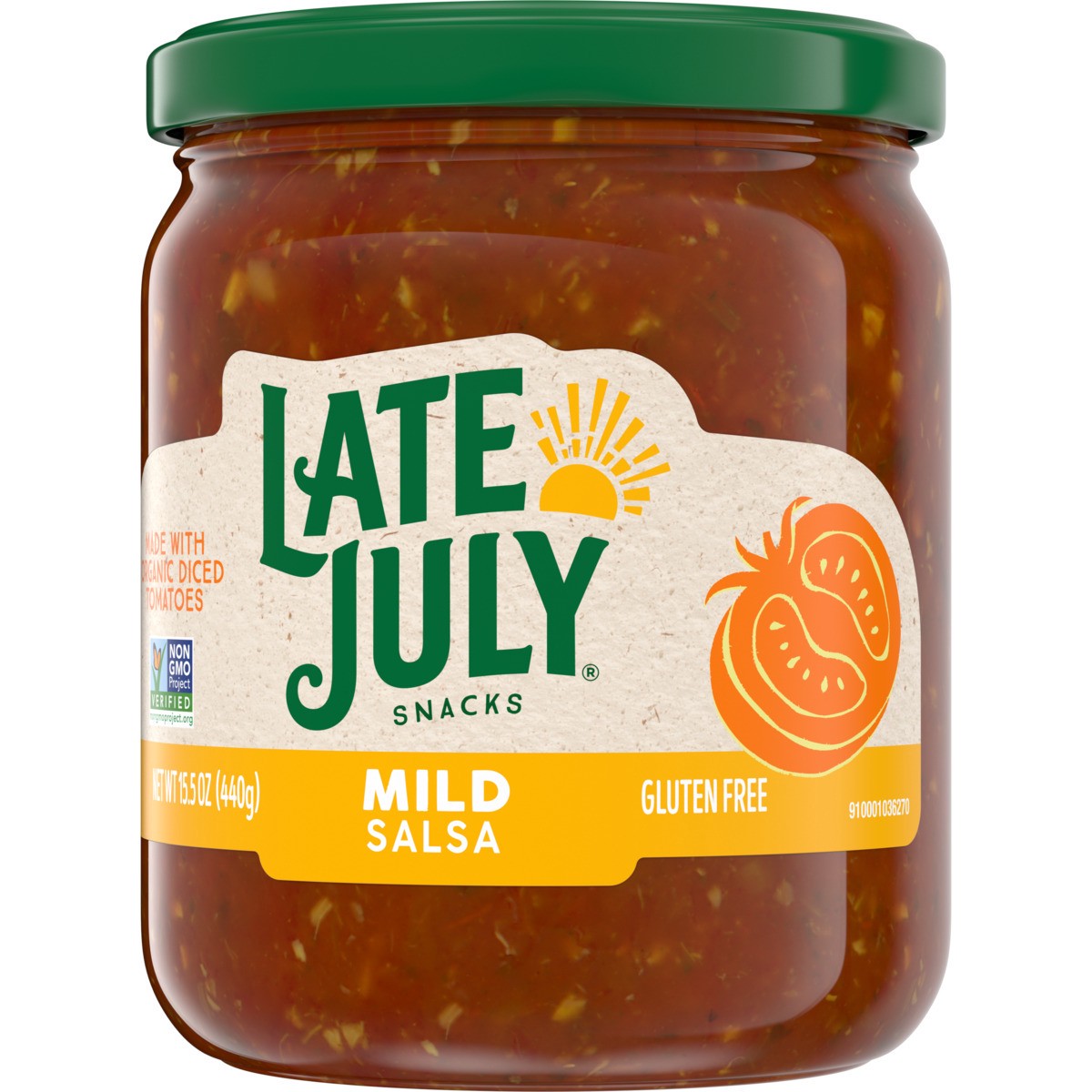 slide 4 of 4, Late July Snacks Mild Salsa, 15.5 oz Jar, 15.500 oz