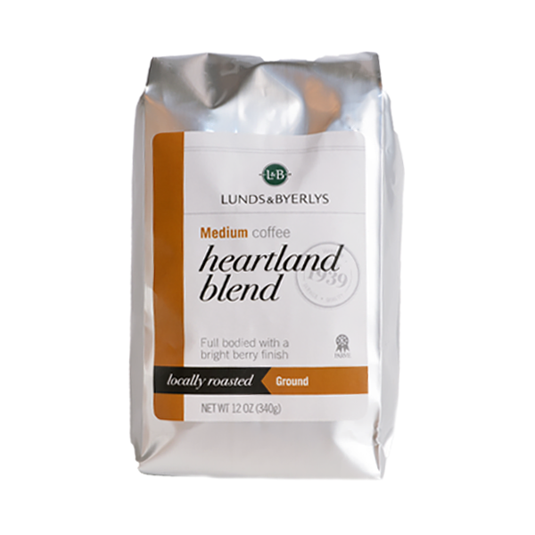 slide 1 of 1, L&B Ground Heartland Blend Coffee, 12 oz