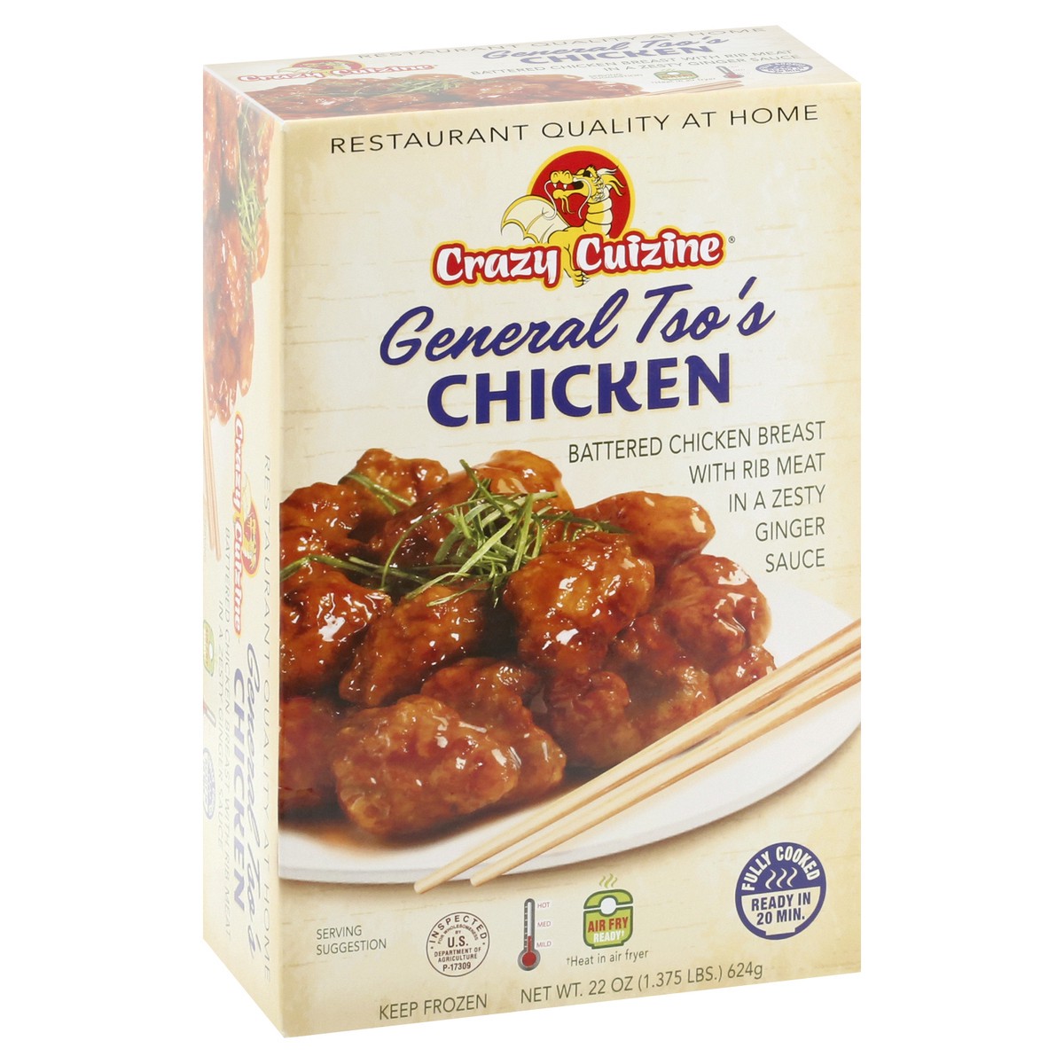 slide 2 of 9, Crzy C Crazy Czne Generl Tso Chicken, 20 oz