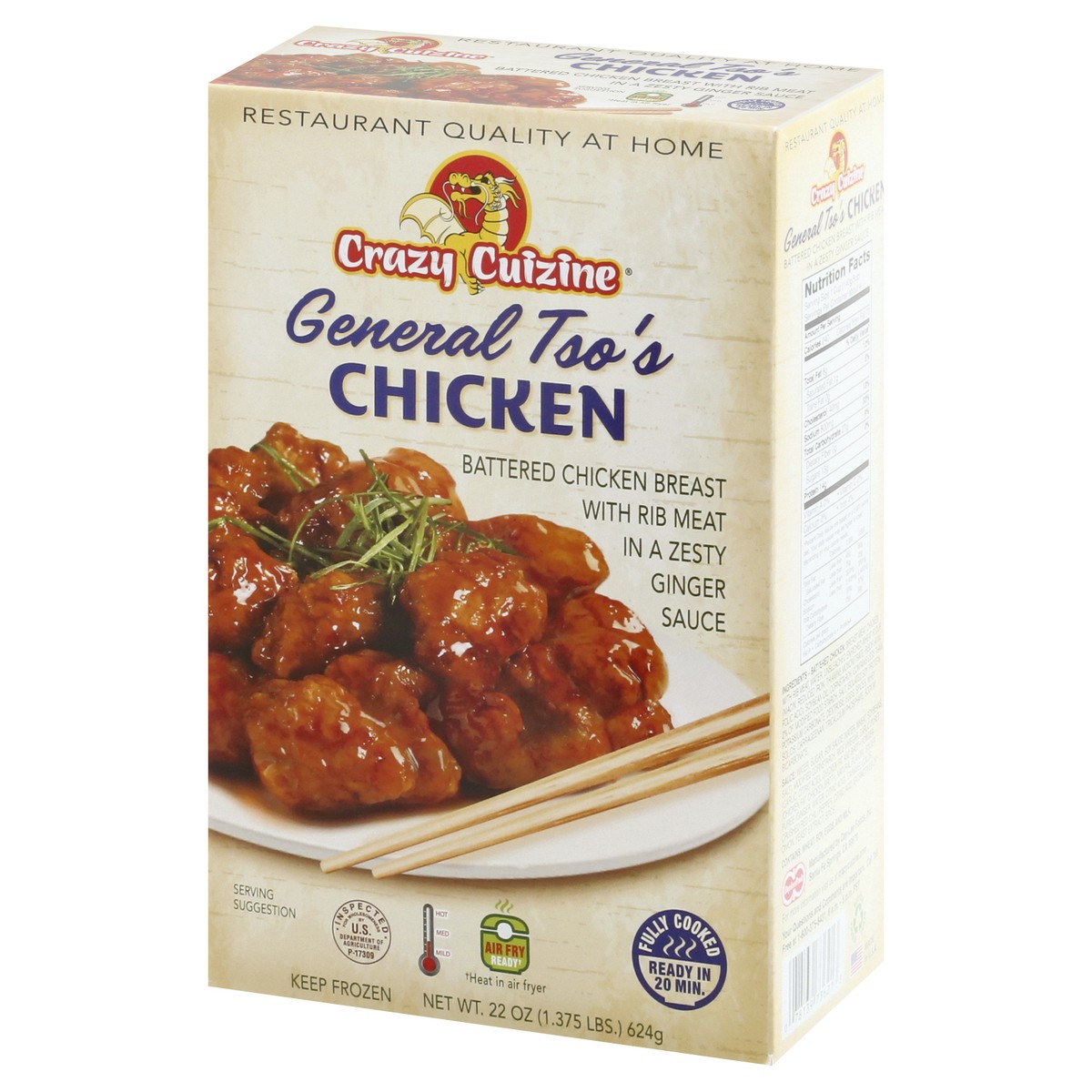 slide 3 of 9, Crzy C Crazy Czne Generl Tso Chicken, 20 oz