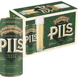 Sierra Nevada PILS Premium Lager Craft Beer 8 Pack (8.4 oz Cans)