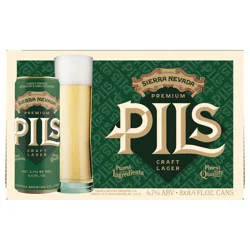 Sierra Nevada PILS Premium Lager Craft Beer 8 Pack (8.4 oz Cans)