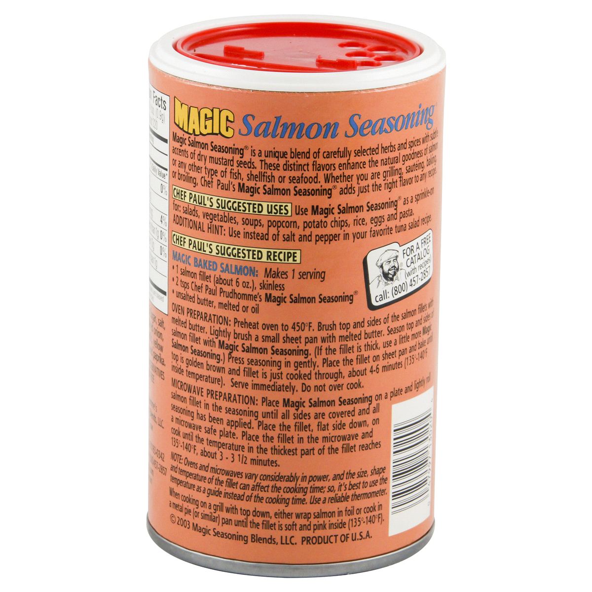 slide 3 of 4, Chef Paul Prudhomme's Salmon Magic Seasoning Blends, 7 oz