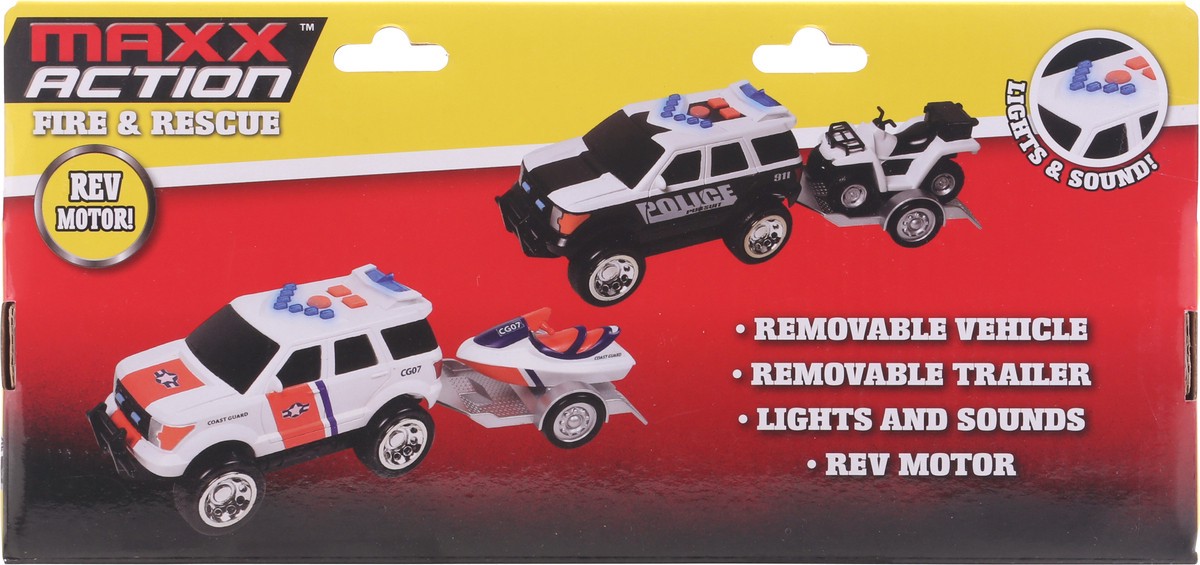 slide 5 of 9, Maxx Action Sunny Maxx Actn Rescue Astd Vehicles - EA, 1 ct