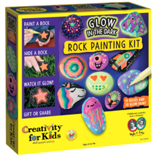 slide 1 of 1, Creativity for Kids Glow in the Dark Rock Painting, 1 ct